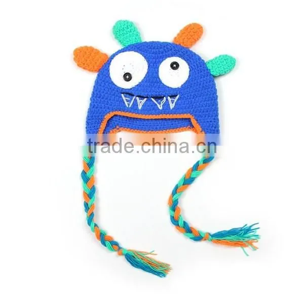 Fashion Custom Cool Winter Handmade Crochet Cartoon Hat photo-5