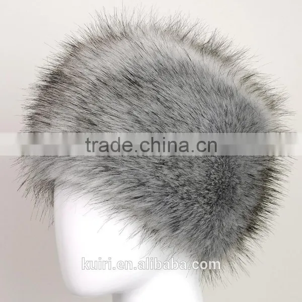 New Fashion Velvet Winter Warm Dome Caps Faux Fox Fur Hat Fake Mink Fur Hats For Women Skullies Beanies Bone photo-3