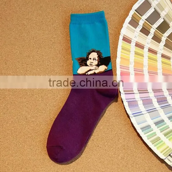 Classical Cartoon Summer Style Happy Socks Character Pattern Superheroes Socks for Man Woman photo-4