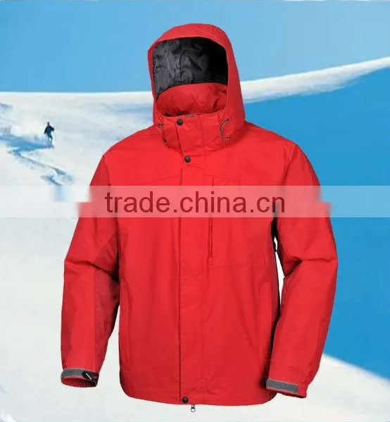 Sports jacket custom design, 2013 new fashionable winter sports jackets with hood unisex, high quality stylish sports jacket