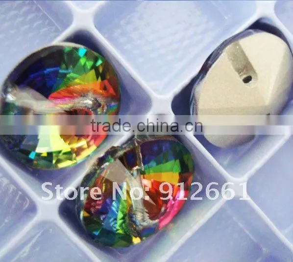 Silver Back Crystal Button Shirt Buttons Garment Accessory Round Crystal Buttons Wholesales photo-4