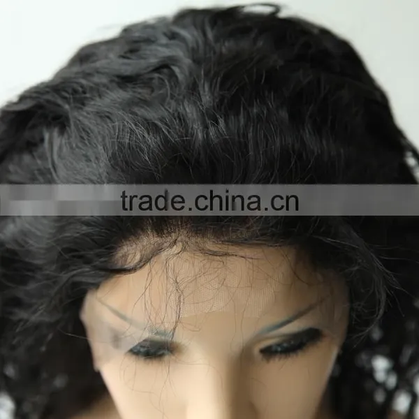 Black Rose Elastic Band Brazilian Hair Glueless Full Lace Wig, African Braided Human Hair Full Lace Wig photo-5