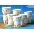 White 20oz / 22oz PE Coated Paper Cup Disposable Coffee Mugs SGS / FDA / LFGB
