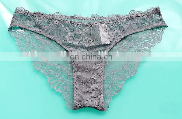 Europe Sexy Lace Low Waist Panty Transparent Temptation Briefs Summer Slim Woman photo-2