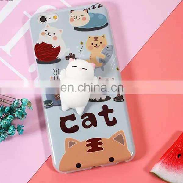 China Suppliers Cheap 3D Squishy Cat Q Bounce Aliotterbox Phone Case/cell Phone Cases photo-4