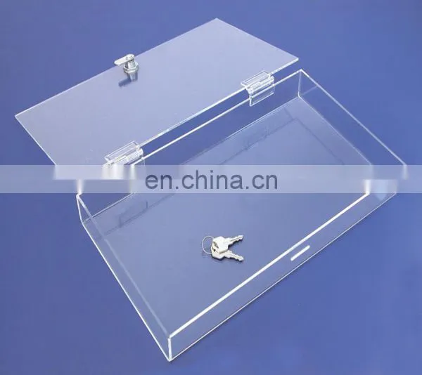 Acrylic Lock Box,Clear Acrylic Box Case With Lock