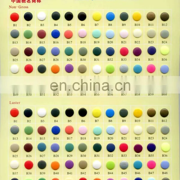 High Quality All Types of Cloth Plastic Jean Snap Button / Color Card Snap Button for Garment /plastic Snap Buttons photo-6
