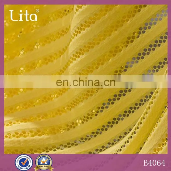 Autumn and Winter Fashion Striped Mesh Lace Fabric for Lady Dresses photo-5