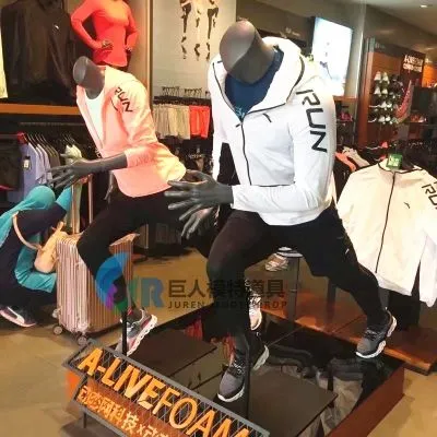 Window Display Sports Muscle Running Female Fiberglass Mannequin photo-4