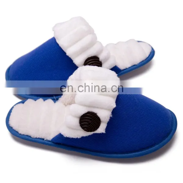 Wholesale Warm Memory Foam Coral Velvet Lined Cozy Winter Indoor Outdoor House Slippers With Non-Slip Rubber Sole photo-6