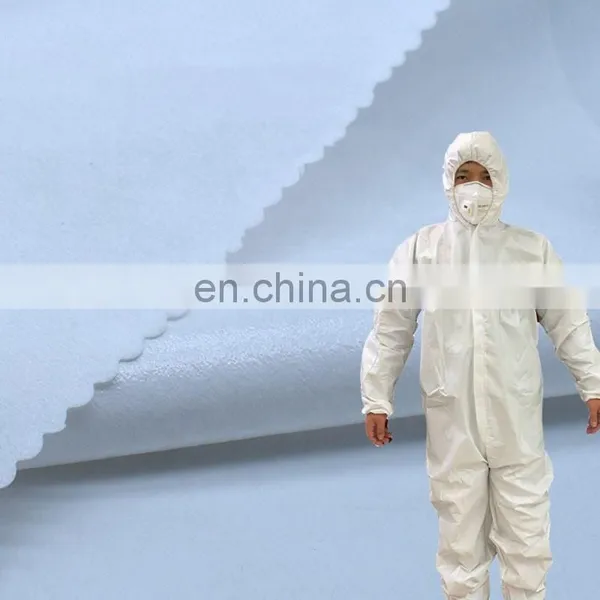 Breathable Waterproof PP+PE Microporous Laminate Film Non-woven Rolls for Coveralls Spunbond Polypropylene PP Non Woven Fabric photo-3