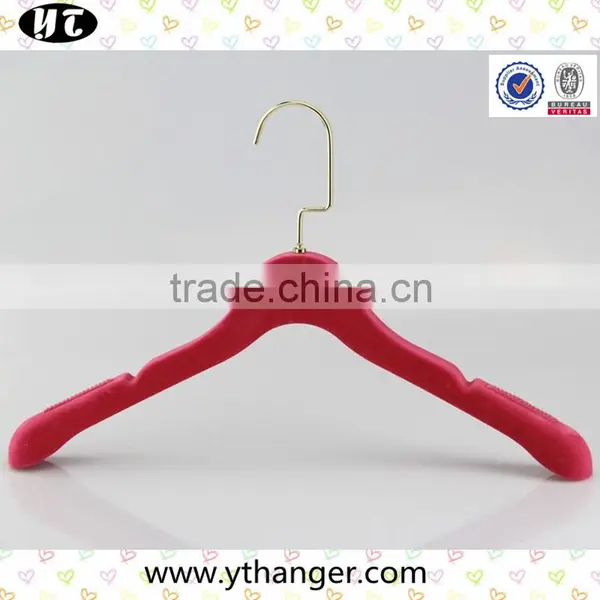 Many Colors Velvet Hanger With Anti-slip Rubber for Clothes photo-2