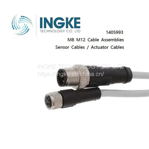 INGKE, 1405993, Кабельные сборки M8 M12, Кабели датчиков / Кабели приводов