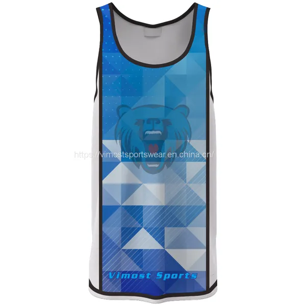 100% Polyester Sublimated Basketball Jersey for Wholesale