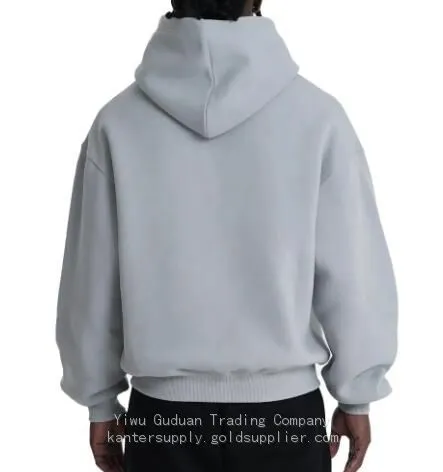 500 GSM Factory Custom Logo Blank Boxy Oversized Hoodies for Mens Heavyweight Cotton Hoodies Drop Shoulder Pullover Hoodi OEM photo-2