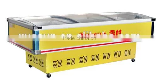 AD-1.8A-2 Sliding Curve Glass Door Seafood Cooler