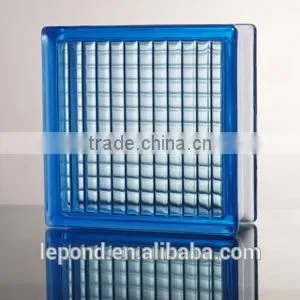 190*190*80mm Decorative Solid Transparent Glass Block With Red Color Inside With CE,ISO photo-2