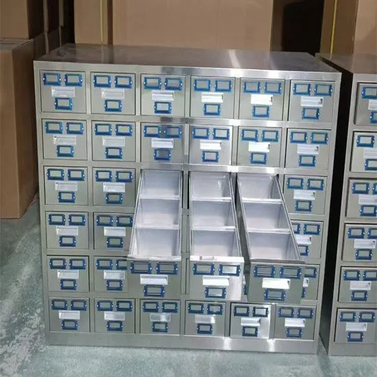 Mold-proof Metal Herb Cabinet 30 Drawers | Damp-proof & Rust-resistant | for TCM Clinics in Seattle