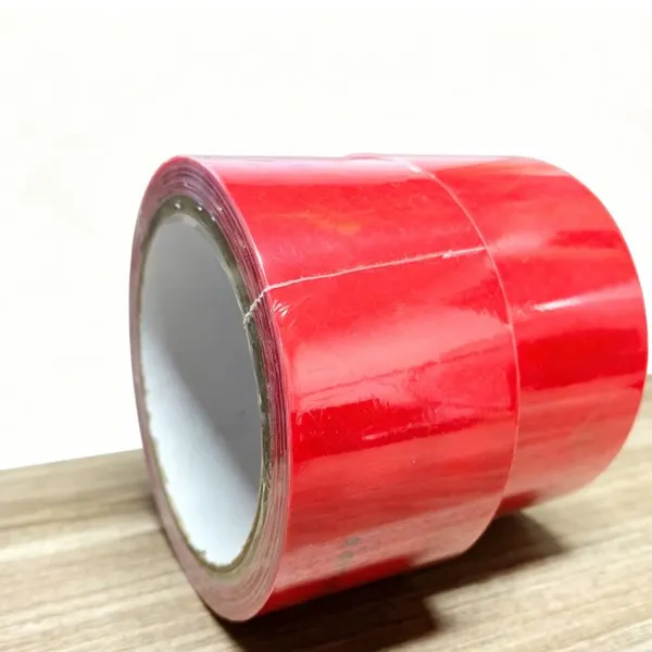 Red striped reflective film