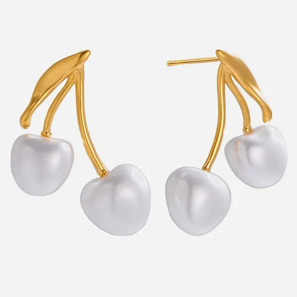 No Fade Gold Plated Earrings - Tarnish Free Stainless Steel Waterproof Jewelry photo-4