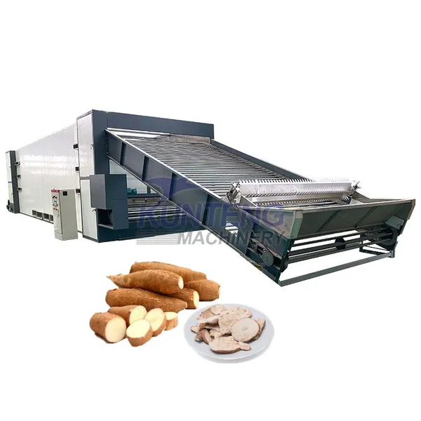 Continuous Yam Drying Machine Professional Pineapple Pet Snack Mesh Belt Dryer