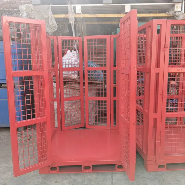 Detachable Double‑Door Cage Box, Metal Mesh Material Cage, Stackable Warehouse Turnover Cage Box, Non‑Standard Customization photo-4