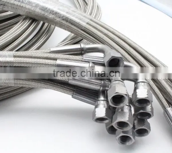 China Tube Steel Braided Soft 5/6" Inch PTFE Hose Assembly photo-4