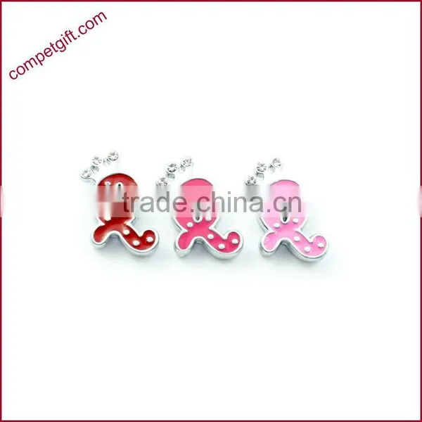 Produce Offer Creative Colored Crown Slider Zinc Alloy Letters Charms photo-6