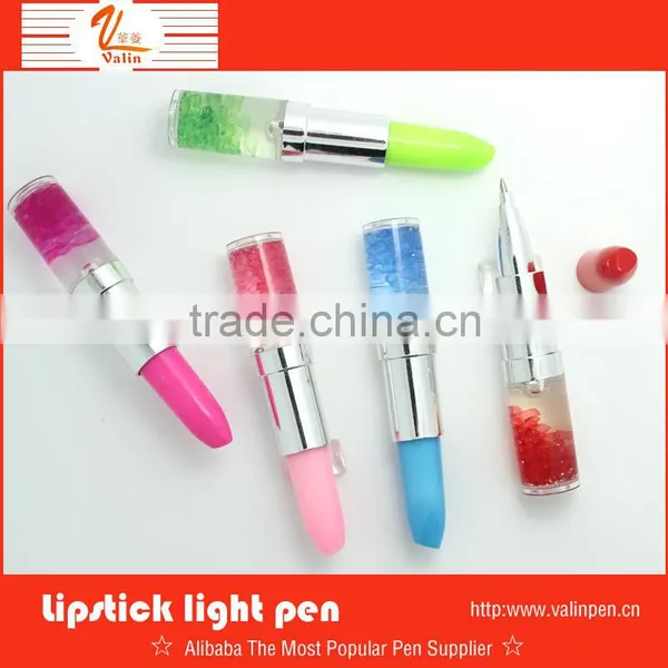 2013 Noverty Toy Plastic Lipstick Ball Pen With a Light Pen photo-2