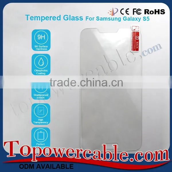 Hot 9H Hardness Tempered Glass Touch Screen Protective Film Shield Protector For Samsung Galaxy S5 photo-2