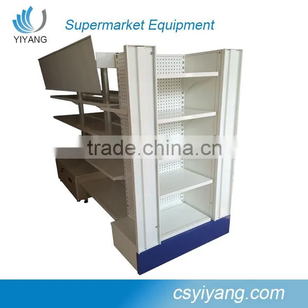 Hot Amercian Design Supermarket Metal Gondola Display Shelf photo-6