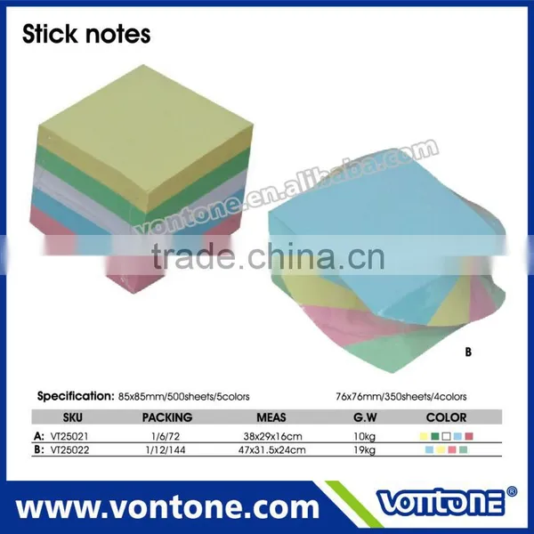 Sticky Note Pad Twisted Notepad Memo Cube
