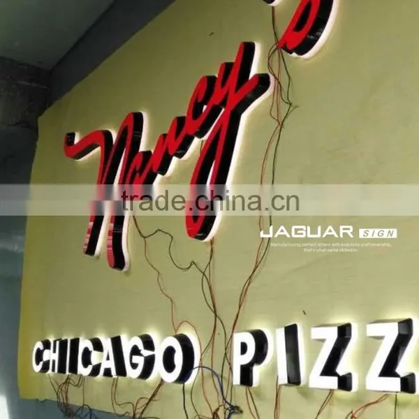 Vinyl Film Apply Side Outdoor Waterproof Mini Embossing Acrylic Led Letter Sign photo-2
