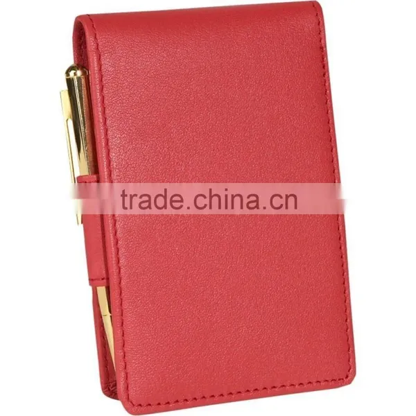 New Arrival Fashion Custom Deluxe Leather Flip Style Notepad photo-2