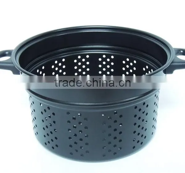 6L Carbon Steel Pasta Pot With Strainer photo-2