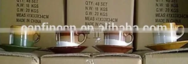 Ceramic Cup Tea Set White Plain ,ceramic Cup&saucer , Porcelain Cup &saucer photo-2