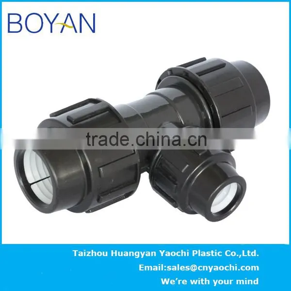 BOYAN PP Compression Quick Pipe Fittings for Irrigation Reducing Tee photo-4