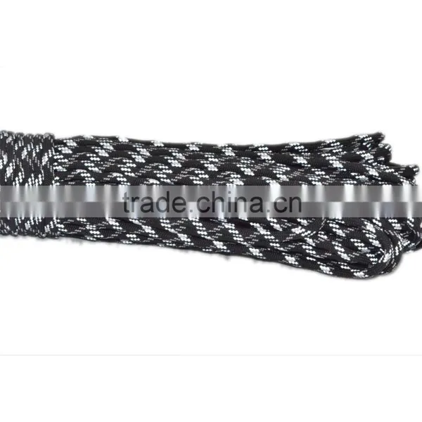 3 Reflective Tracer & 3 Glow in Dark Tracer Military Grade 550 Paracord 1000 Spool Parachute Cord photo-5