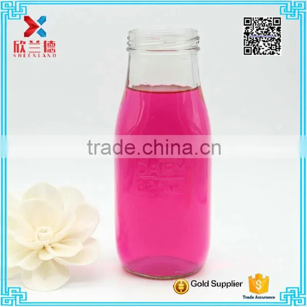 Wholesale Glass Milk Bottle With Metal Cap 320ml photo-6