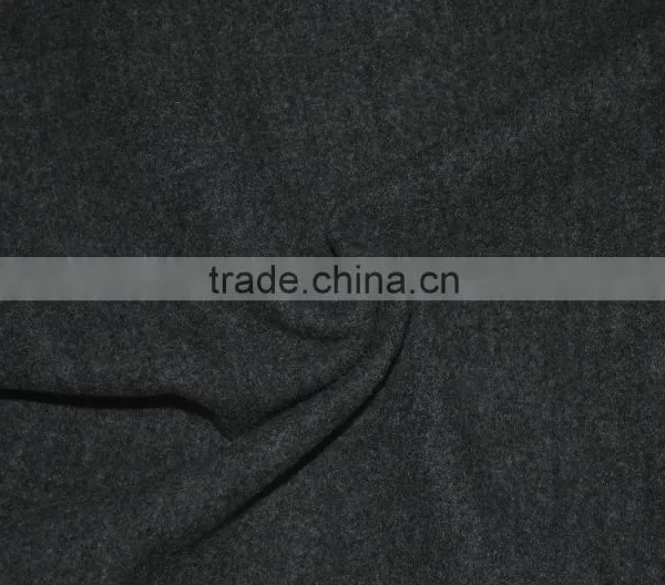 Bottom Weight Brushed Heather Grey Yarn Dyed Knit Fabric