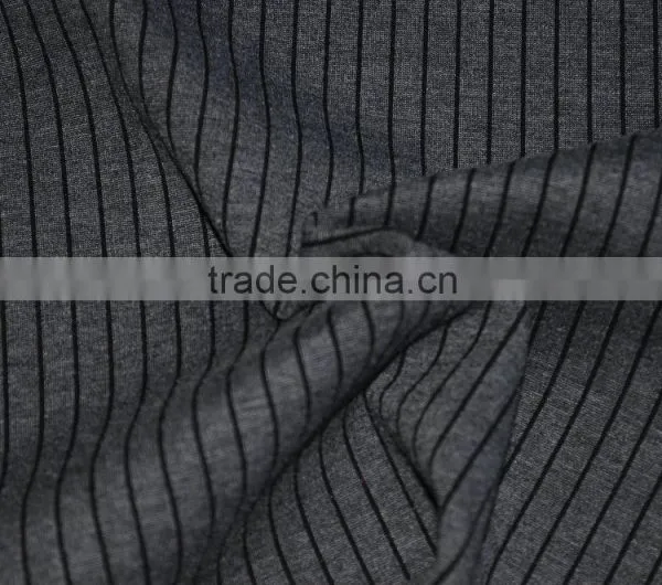 Heather Grey Yarn Dyed Roma Knitting Fabric