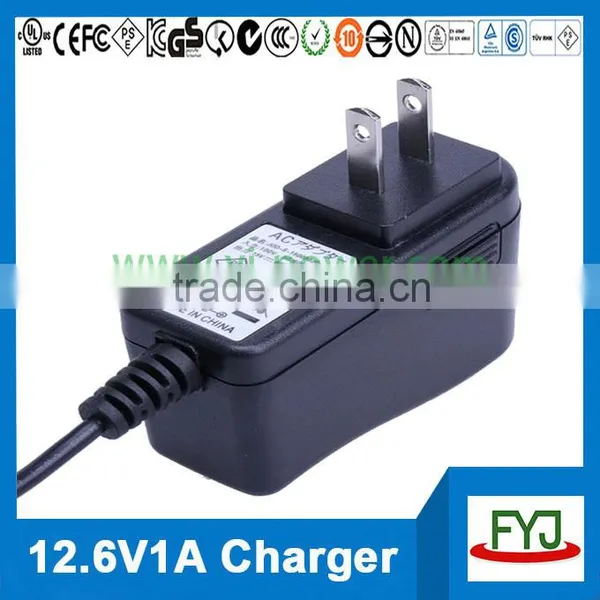 Battery Charger 12.6v 1a for 3S Lithium Rechargeable Battery Pack YJP-126100 photo-4
