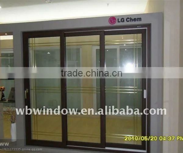 Solid Sliding Door and Forsted Carved PVC Door photo-5