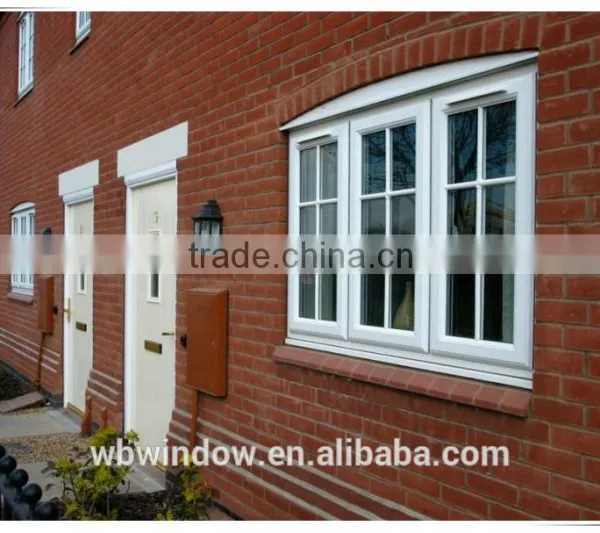 2016 Hot Sale French Style UPVC/PVC Casement Window With Grill Insert photo-6