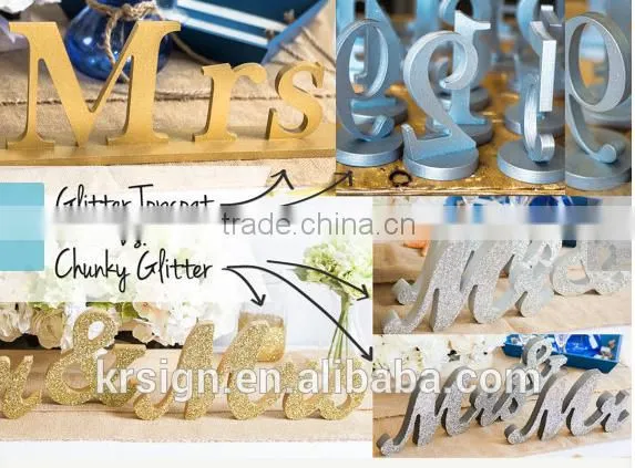 2016 New Design Stainless Steel Number Signs,table Decoration Letter for Wedding Reception photo-4