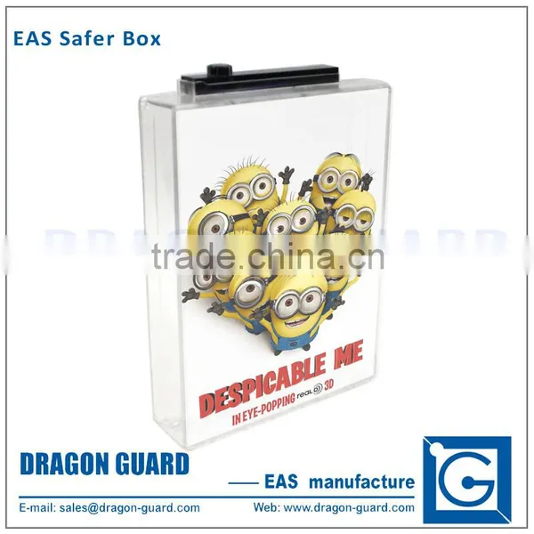 High Quality Security Eas cd Safer Transparent Plastic Am/rf Double Dvd Safer, cd Dvd Anti Theft Safer, Double Dvd Safer photo-3