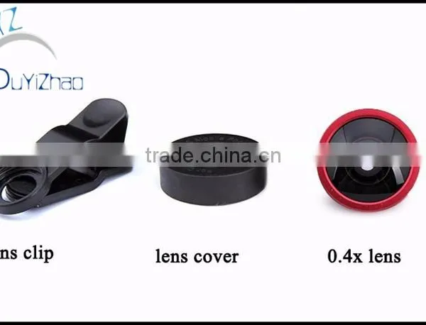 Wholesale Universal Clip-on 0.4x Super Wide Angle Phone Lens for IPhone Ipad Samsung Mobile Phone Camera Lens photo-2