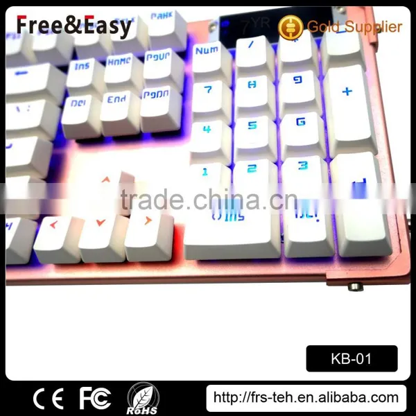 Amazing Cyan Switch Mechanical LED Backlight Gaming Wired Keyboard for LOL DOTA2 OVERWATCH Supplier's Choice photo-4