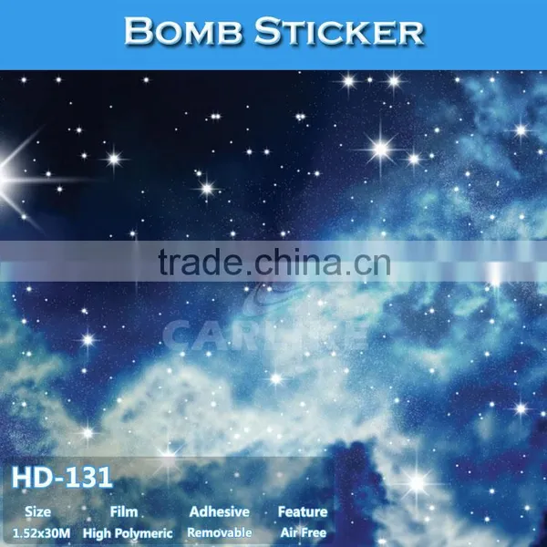 HD-127 CARLIKE Hot Sale Color Bright Car Wrap Bomb Sticker photo-5