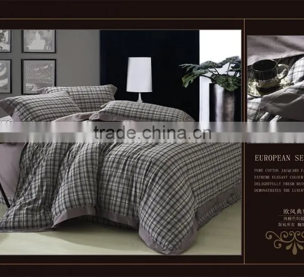 Yarn Dyed 100% Cotton 50*50/140*80 Bedding Sets